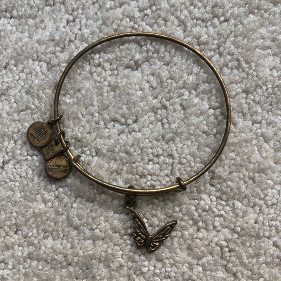 Alex and Ani Gold Butterfly Bangle - Picture 1 of 2